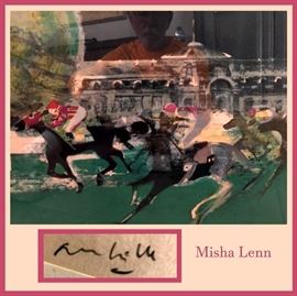 Misha Lenn Signed and Numbered Print. Russian Artist Misha Lenn Created the Official Poster for the 2007 Kentucky Derby and is a Well Known Artist with many pieces owned by Famous People and Celebrities 