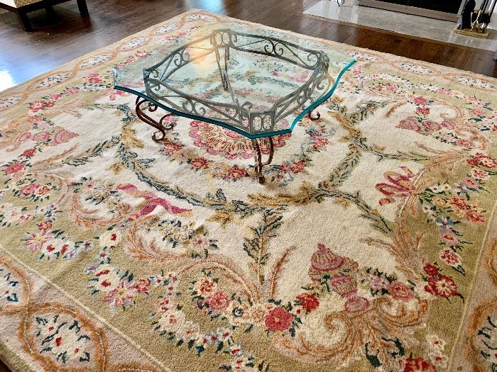 Savonarie square rug.  Excellent condition.