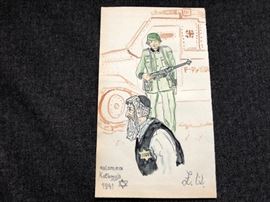 WWII HOLOCAUST: GERMAN SOLDIER W/ RIFLE