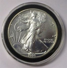 1990 Silver Eagle Dollar 