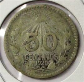 1920 Fifty Centavos 