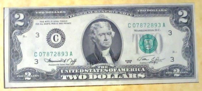1976 $2.00 Bill 