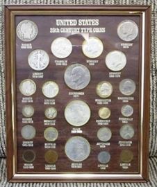 20th Century Type Coins Set 