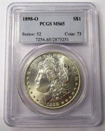 1898-O MS65 Morgan silver dollar