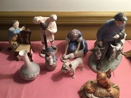 B & G, and Royal Copenhagen figurines