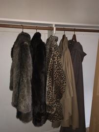 Faux Fur and 1 mink coat