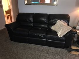 Black Leather Sofa