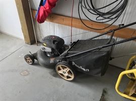 poulan lawn mower with bag