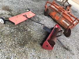 rake and tilling attachments 