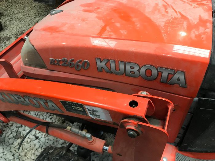 2012 Kubota BX2660 Tractor - 1 owner bought new 3/2/2012  - 246 hours - front loader- box- blade and more