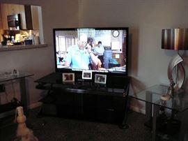 flat screen tv and stand 