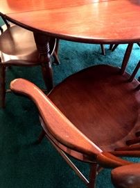 A Wonderful Maple Dinette Set...With Four Chairs, Two Leaves...and Table Pads!...