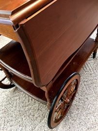 Coffee? Tea?...We Have A Cart! Pretty Drop Side Harden Serving Cart...