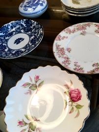 A Mix of China and Painted Plates...