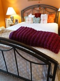 Iron head board and foot board standard