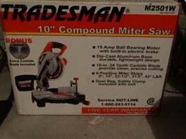 Tradesman miter saw (new)