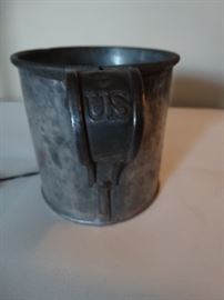 Army Indian War era tin mess cup