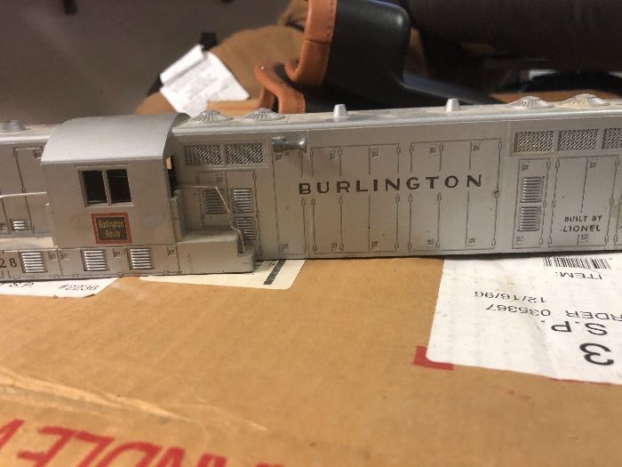 Burlington Lionel train car