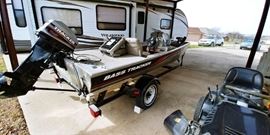1998 Bass Tracker Pro 165 Fishing Boat