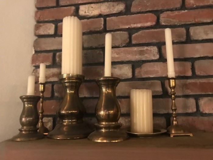 brass candles