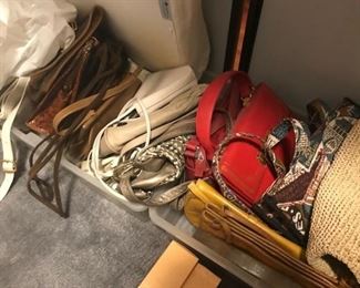 •	Vintage and Designer purses/handbags including Le Sportsac, Doony Burke, vintage box purses, studio 54 disco style purses from the 1970s