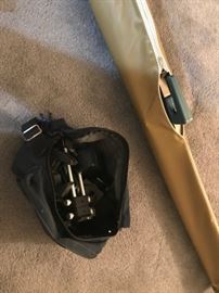 • Camera tri-pod and 35mm vintage canon camera and polaroid camera, film projector screen