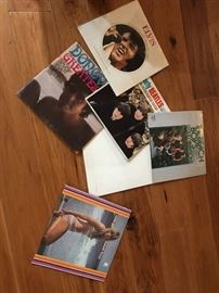Lps , records Beatles, Beach boys, rock n roll