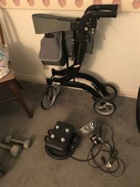 • Entire Room of state-of-the-art Handicap equipment including a $3000.00 M300 Permobil leather motorized wheelchair, new wheelchairs, bathroom wheelchair, home batching and bed devices for handicap, blood pressure machine, home medical devices and equipment