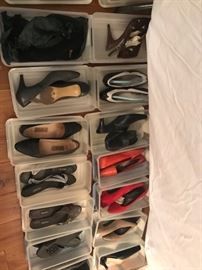 • A FULL BEDROOM with Walk in Closet of vintage clothing and designer clothing, shoes and handbags. Some Designer Brands include: St. John, Escada, Burberry’s, LA Gear (80’s), Ralph Lauren, Bill Blass, Lilly Pulzar, Saks 5th Ave, London Fog, etc…