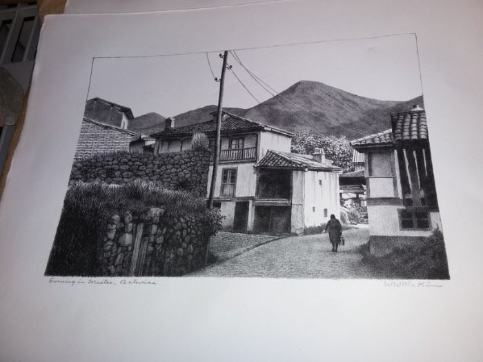William McKim Signed Lithograph