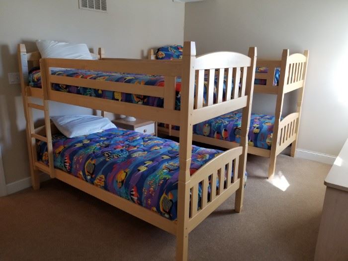 TWO sets of bunk beds