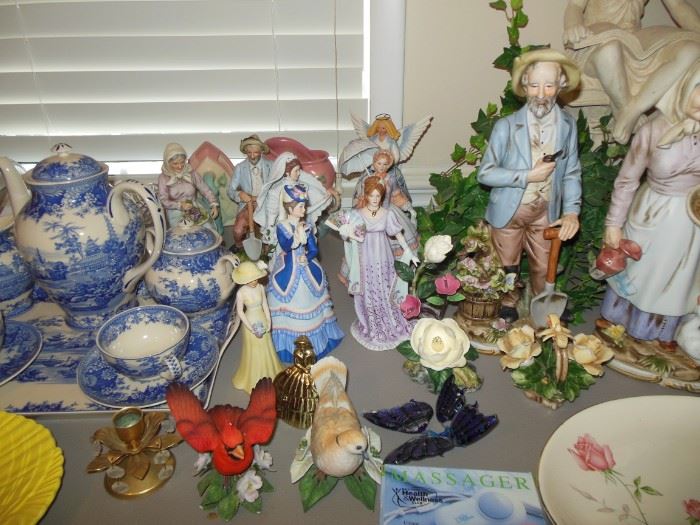 More High End Blue and White Porcelain and Accessories