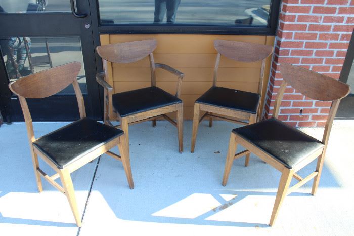 4 vintage MCM style chairs