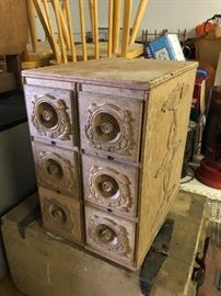 vintage antique spice rack cabinet