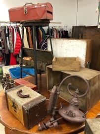 Vintage cases, tool boxes & more