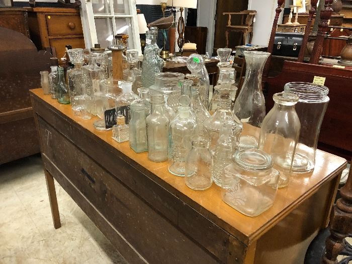 Antique/Vintage glass bottles