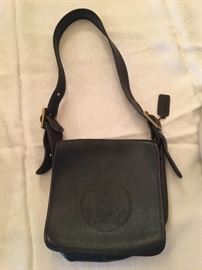 Coach bag leather w/ presidential seal