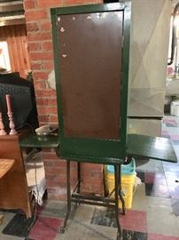 Great metal cabinet with fold out tables
