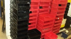 Assorted sizes of stackable storage bins $2 each!