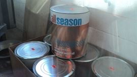 Vintage Cardboard one gallon oil cans  empty