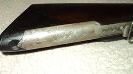 1920's German Drilling   ……. side by side 16 gauge and 8mm rifle underneath.  Beautiful engraving.  SEE PICTURES