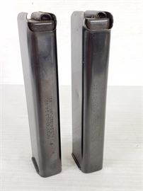 #107: 2 .45 Cal 20 Round Magzines for Thompson Model 1927
One marked The Seymour Products Co