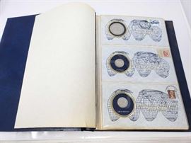 #519: Great Historic Silver Coins of the World Book, 22 Silver Coins
1800 Mexico, 1957 Australia, 1911 Great Britain, Verona, Austria, 1967 Canada, China, 1968 Switzerland, 1889 Morgan Silver Dollar New Orleans Mint, Egypt, 1939 Netherlands, 1941 Malaya, 1936 Brazil, 1946 New Zealand, Ancient Greece, 1901 India, Ayyubid, 1934 Germany, Abbasid, 1958 South Africa, Venice, Roman Empire, 1916 Finland, Indian Princely States, and 1952 Macau