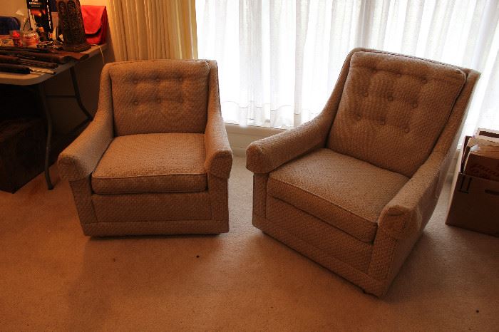 Vintage Upholstered Chairs 