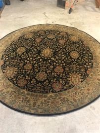 2 large round rugs perfect for foyer or under round table. 