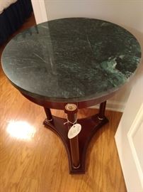 Great marble top table that could be used anywhere!