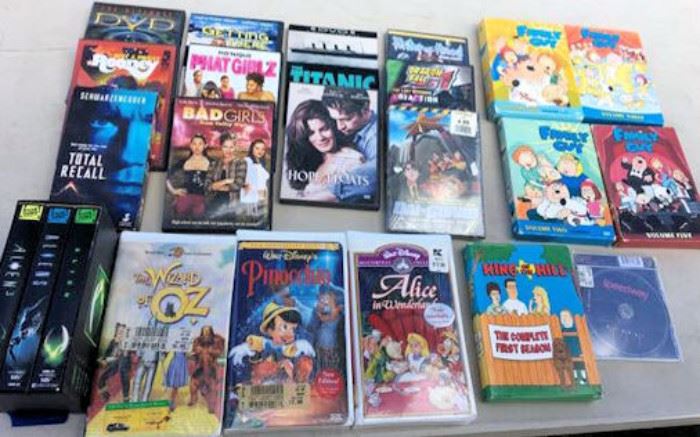 ESS017 VHS and DVD Movies