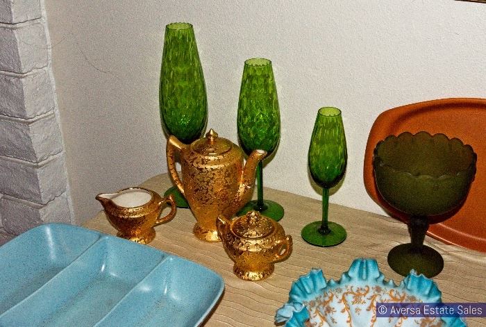 Mid Century Glassware and Ceramics