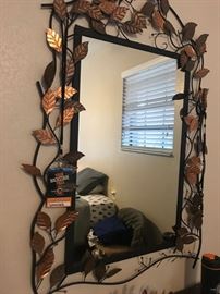 Metal Leaf  Mirror