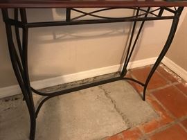 Metal entrance table